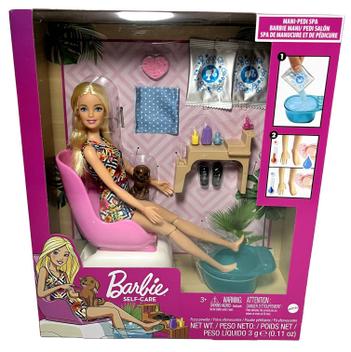 Conjunto Boneca Menina Barbie Loira Articulada - Salão De Manicure -  Acompanha Pet Filhote Cachorro E Acessórios De Spa Pedicure - Mattel -  Boneca Barbie - Magazine Luiza