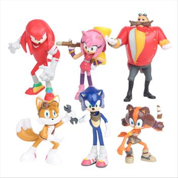 Coleção 6 Bonecos Miniatura Sonic Boom ~o(^-^)o : : Brinquedos  e Jogos