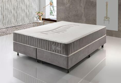Conjunto Coluna Premium CASAL Colchão+Box - 1,38 m X 1,88 m - Protetor ...