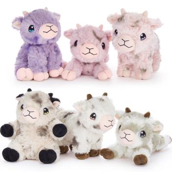 Conjunto de bichos de pelúcia Muiteiur Sheep, 6 peças de brinquedo de ...