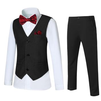 Conjunto Infantil Masculino DISAUR 5 Peças - Terno Social Para Casamentos E Eventos
