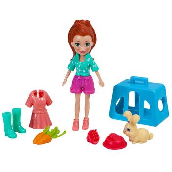 Conjunto e Mini Boneca - Polly Pocket - Lila e Coelhinha - Mattel