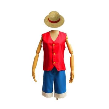 Trajes De Roupa De Cosplay Luffy De Uma Peça+máscara+figura