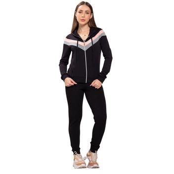 Conjunto Feminino Moleton Capuz Calça Com Bolsos Malha Crepe - Look ...