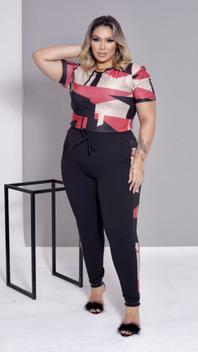 Conjunto Feminino Plus Size - DOLUIZ - Conjunto de Roupa Feminina