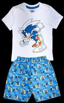 Conjunto Desenho Animado Dragon Ball Sonic Infantil Camiseta E Short Menino