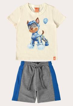 Camisetas Patrulha Canina Nickelodeon - Pack 3 - Chase, Marshall - Manga Curta - Infantil