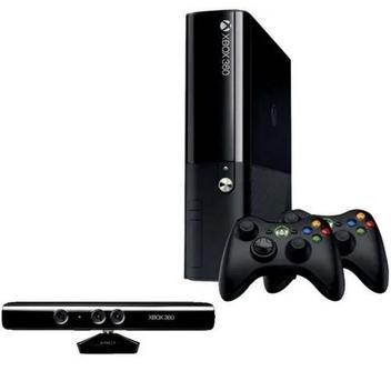 Console 360 Slim 4gb 2 Controles + Kinect e 3 Jogos Standard Cor Matte  Black - Xbox 360 - Magazine Luiza