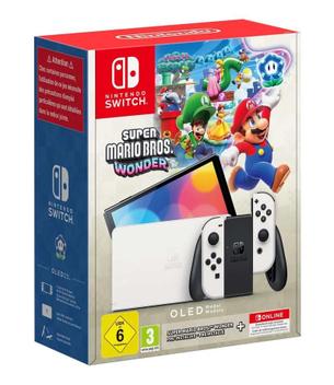 Console Nintendo Switch OLED 64GB  Edição Super Mario Bros Wonder - Console Nintendo Switch