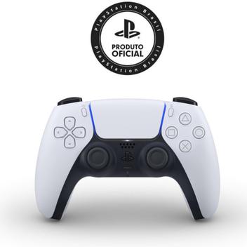 Controle PS5 Dualsense Branco Original Sony 12 Meses de Garantia