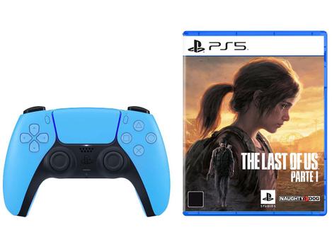 Controle Sem Fio Dualsense Starlight Blue - PS5 em Promoção na Americanas