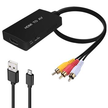 Conversor HDMI para RCA CIKIAER - Compatível com Apple TV, Roku e