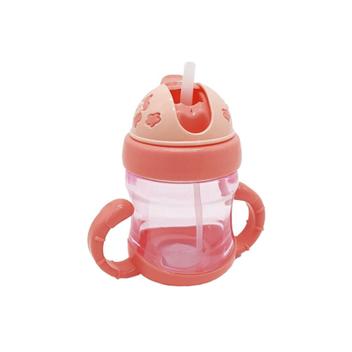 Copo De Bebê Infantil Com Alça e Canudo 200ml - FWB - Copo de Transição ...
