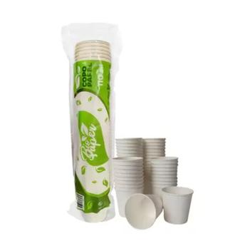 Copo de Papel 110ml Branco 50 unidades Bio Paper - BIOPAPER - Copo ...