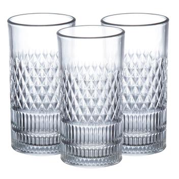 Jogo 4 Copos De Vidro Alto Long Drink Vidro Grosso Agua Suco Transparente 300mL, Magalu Empresas