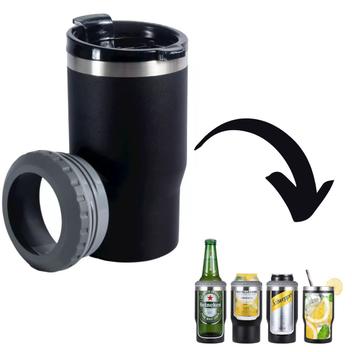 Copo térmico Stanley Porta Cerveja 2 Função em 1 420ml Com Isolador De  Palha Térmico Porta-Lata Resfriador Copo De Cerveja