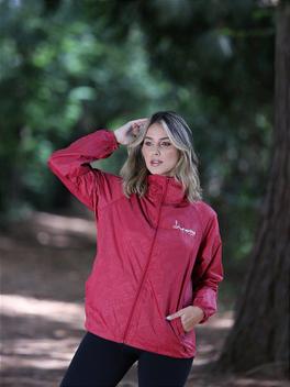 Corta Vento Feminino Gola Alta - Vermelho - Iscamarina - Jaqueta ...