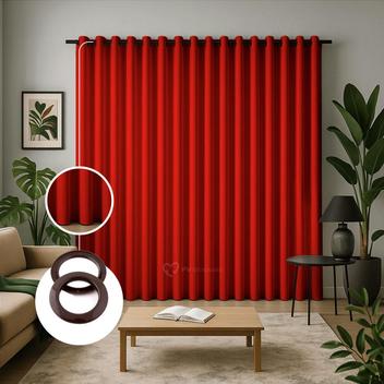 Oferta ecvaz - Cortina 3 Metros Tecido Oxford Grosso 3,00 X 2,50 Largura Pra Quarto Sala Janela Varão Simples Premium - Magazine Luiza