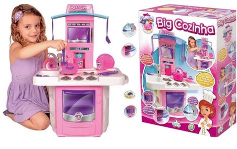 Cozinha Para Meninas com Jogo de Comidas e Acessórios - Big Star Brinquedos  - Cozinha Infantil / de Brinquedo - Magazine Luiza