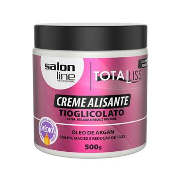 Creme Alisante Tioglicolato Óleo de Argan Médio 500g - Salon Line ...