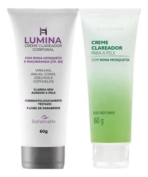 Creme Clareador Corporal Axila e Virilha Lumina + Creme Clareador de ...