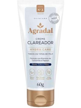 Creme Clareador de Rosto, Colo e Mãos 60G Hidratante Calmante - Agradal ...