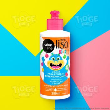 Creme para Pentear Infantil Meu Liso Kids Hidratação e Brilho Proteção ...