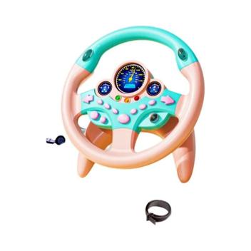 Brinquedo Volante Infantil Com Luz E Som - Simulação De Direção, ABS, Pilhas Não Incluídas