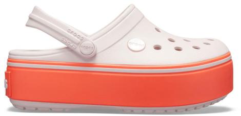 Crocband Platform Clog GS Barely Pink/Bright Coral - Crocs Crocband Platform Clog GS Barely Pink/Bright Coral - Crocs