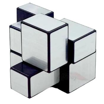 Cubo Mágico Profissional Diferente 2x2x2 Mirror Blocks Prata em