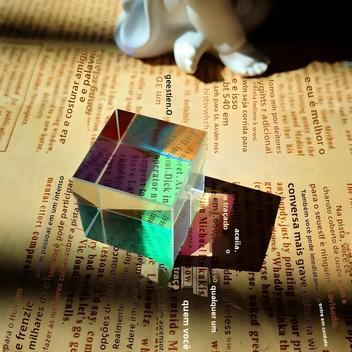 Optical Glass X-Cube Cross Dichroic Cube Prism RGB Combiner - Foto 4