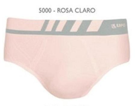 Cueca Modelo Slip em Microfibra Sem Costura Lupo Cor: Rosa Claro Tam ...
