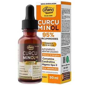 Curcuminol Curcuminol 95 Gotas 30Ml Sabor Abacaxi E Gengibre - Unilife ...