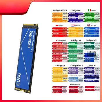 内蔵型SSD CUSU CV3500Q 512GB M.2 2280 SSD Ssd M2 512gb Cusu Disco Rígido Interno M2 2280 Nvme Ssd Gen3x4