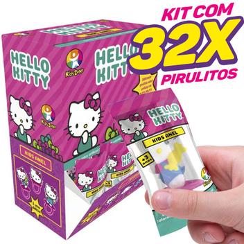 Cx 32x Pirulito Com Anel Da Boneca Hello Kitty Surprise - Kids