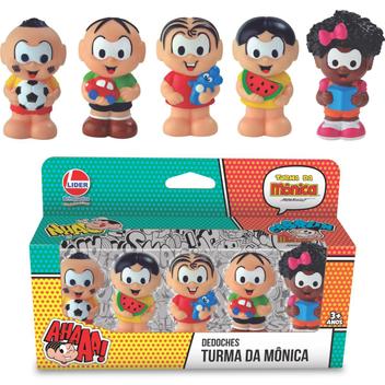 Dedoches Turma Da Mônica Com 5 Bonecos Miniaturas Brinquedo Infantil ...
