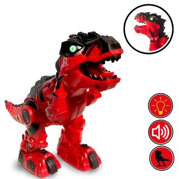 Dinossauro Eletrônico Realista Divirta-se Amigo Vermelho pré-histórico ...