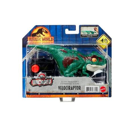 Dinossauro Jurassic World Uncaged Click Tracker Velociraptor - Mattel ...