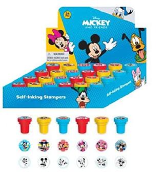 10pcs Disney Mickey Mouse Stamps Stampers Self-inking Birthday Party Favors