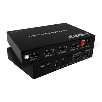 Distribuidor HDMI Matrix 4 x 2 portas Splitter Switcher 4k