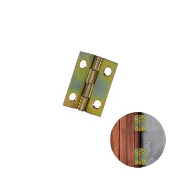 Dobradiça Bicromatizada 25 X 19 Mm Em Aço - Criativa - Dobradiças ...