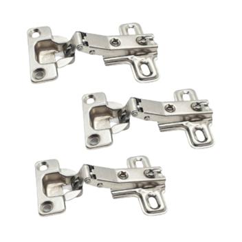 Dobradiça Curva 26mm Pressão Pequena Portas Armários 3 Peças - Sas ...