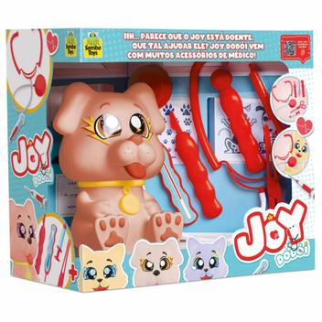 Boneco de Brinquedo Infantil Original Joy Dupla Cachorro E Gato Para Pintura  Samba Toys - Koisas & Koisinhas