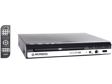 DVD Player Mondial D-15 com Karaokê Ripping - USB - Dvd Player
