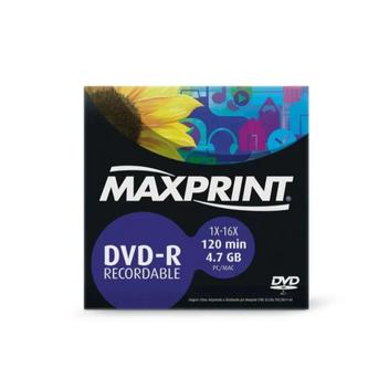 DVD-R 4.7GB 120min 1x-16x Envelope - Maxprint - DVD Virgem