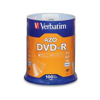 100 DVD+R Verbatim 4.7GB 16x - Per Archiviazione Dati E Backup