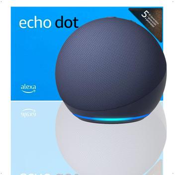 Alexa Echo Dot 5 Geração Novo Processador Som Premium Azul -  - Smart  Speaker / Caixa de Som - Magazine Luiza