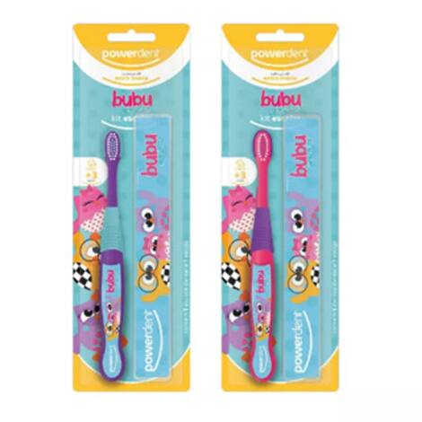 Escova De dente Infantil Com Estojo +3 anos menina (2323) - Powerdent ...