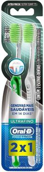 Escova de Dente Oral-B Pro-Saúde Ultrafino Ultra Macia 2 unidades ...