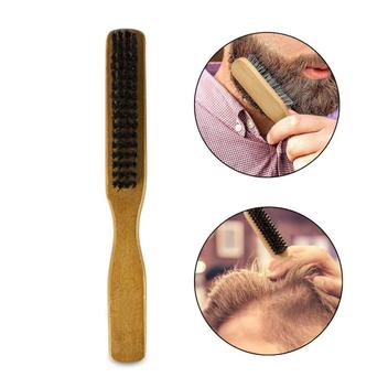 Escova Para Barba Bigode E Cabelo Cabo Madeira Profissional - Arte ...